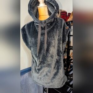 Columbia Cozy Gray Hooded Sweater (M)